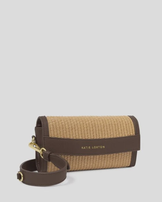 Small Bag:  Glasses & Card Holder Raffia Travel Case - Katie Loxton
