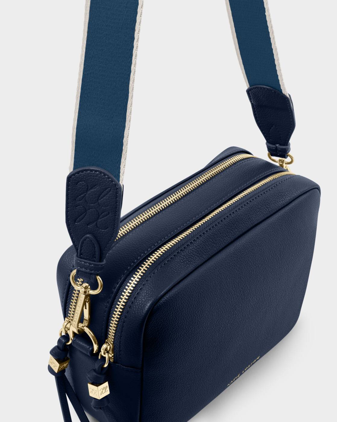 Crossbody Bag: Vegan Leather Large LOTTIE - Navy - Katie Loxton