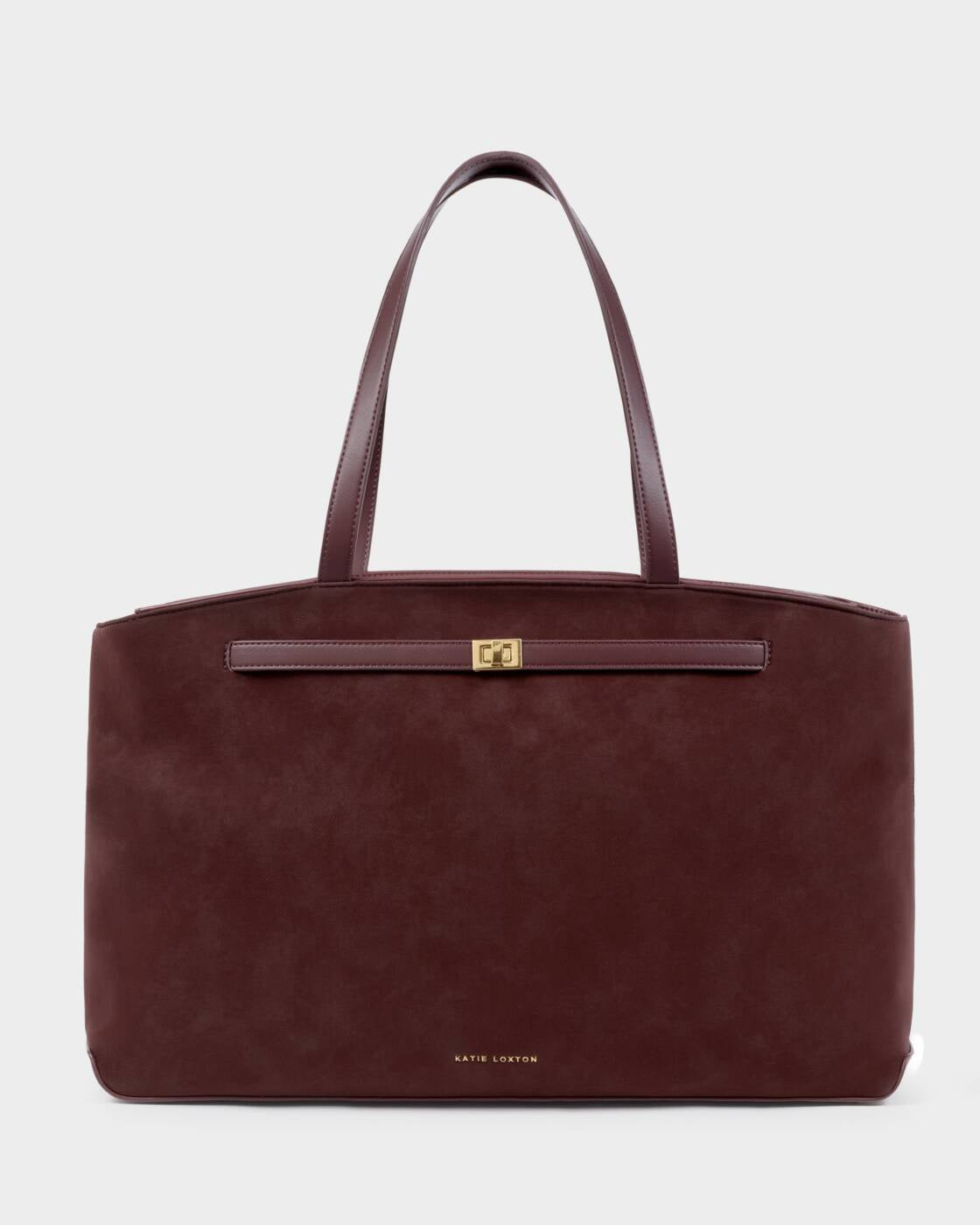Large Tote Bag: Suedette ORIN - Cherry - Katie Loxton