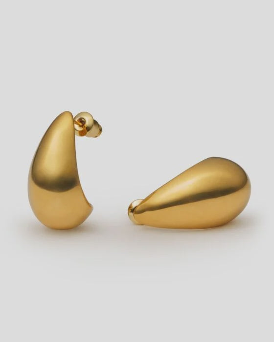 Earrings: Waterproof Stud Tear Drop AURA - Gold Coated - Katie Loxton