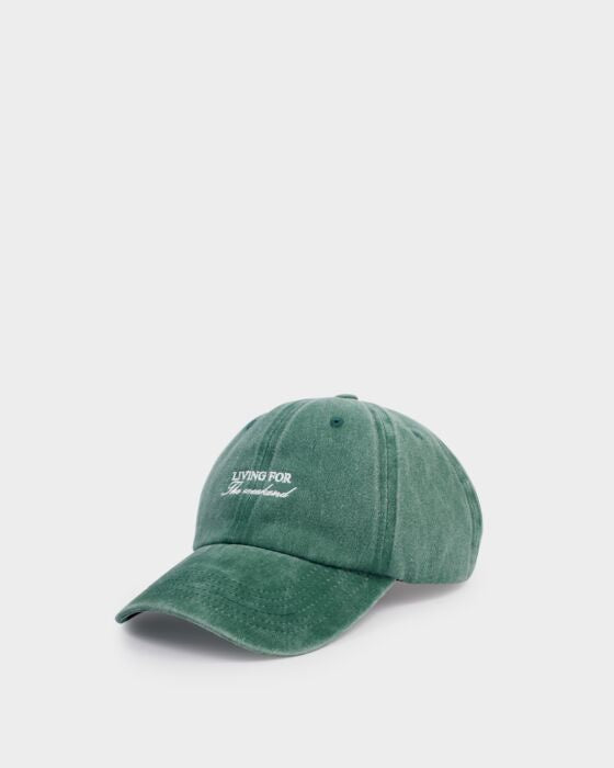 Baseball Cap: Cotton Embroidered - Green - Katie Loxton
