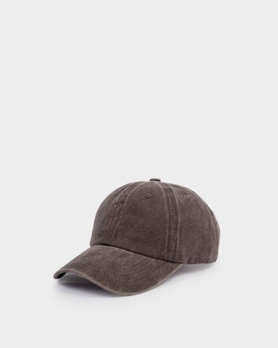 Baseball Cap: Cotton Embroidered - Brown - Katie Loxton