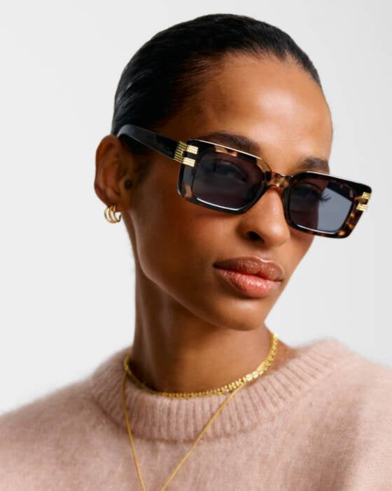 Sunglasses: Rectangle MALIBU - Brown - Katie Loxton